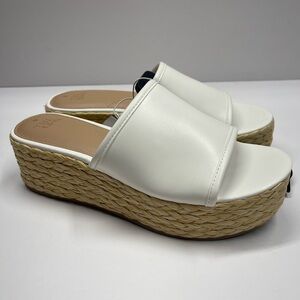 White Platform Wedge Sandals